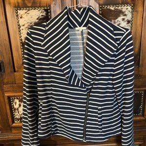 Stitch Fix Mystree striped moto blazer, medium
